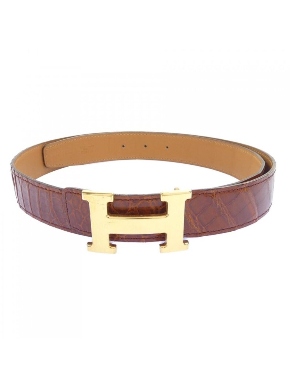 Hermes Vintage H Martelee 32 Reversible Belt